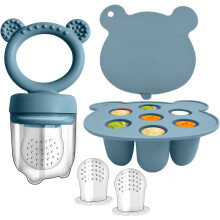 WeSweet Fruit Feeder for Baby - Silicone Fruit Food Feeder- Breastmilk Popsicle Freezer Molds for Baby Teething & Infant Self Feeding Ideal Mum to Be