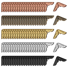 100 Pieces Book Corner Protector, Metal Corner Protector, Photo Corner for Scrapbooking, Triangular Edge Decor for Books, Book Protection Corner