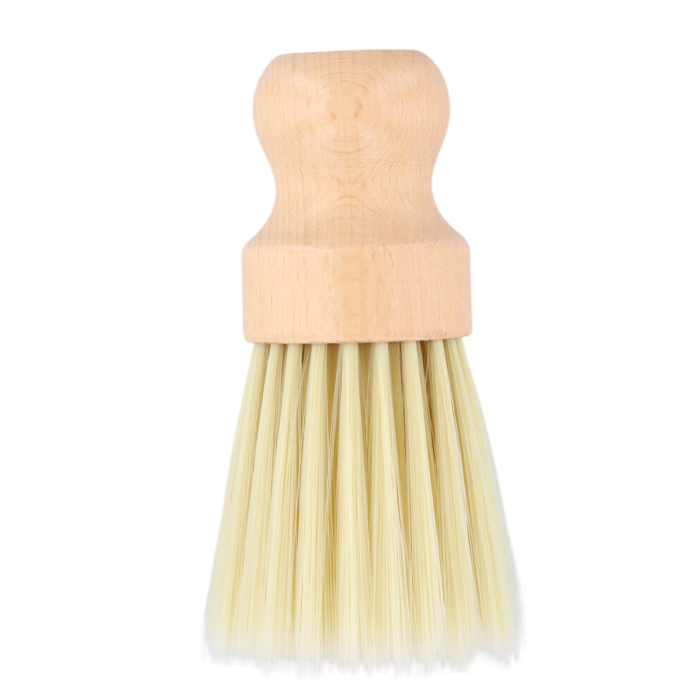 Fooyee Wood Neck Duster Barber Brush, Barber Cleaning Brushing With Soft Bristles, Professional Neck Duster Brush