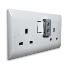 Decoralin 4 Pack Socket Switch Cover Guard Caps Prevents Kids or Accidental On Off Switching Whilst Allowing Easy Access for Intentional Switching
