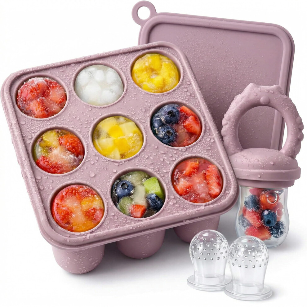 Fruit Feeder For Babies (4M+) - Includes Teething Dummy & Breast Milk Freezer Mold Zufio