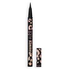 Revolution Fierce Flick Felt Eyeliner Pen, Precise Application, Ultra Pigmented & Waterproof, Eye Makeup, Black, Vegan & Cruelty-Free