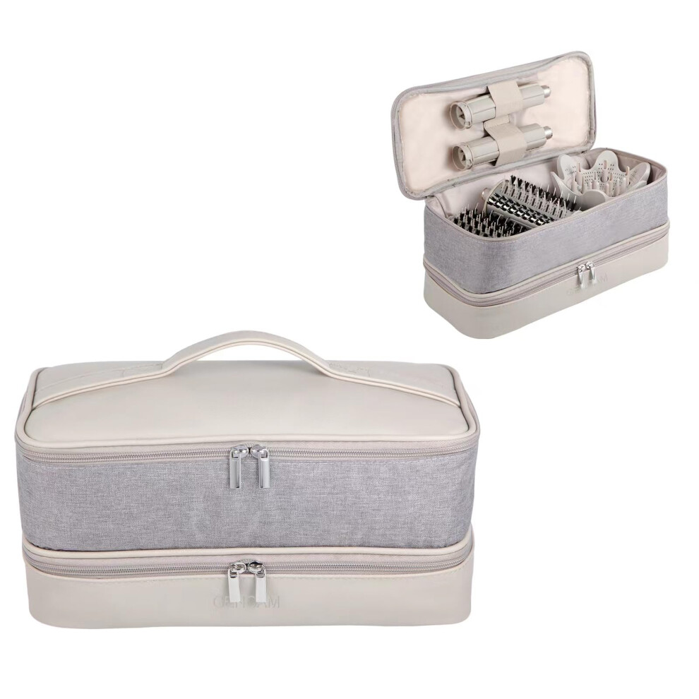 Gencam Double-Layer Carrying Case For Shark Flexstyle & Speedstyle, Portable Storage Organizer For Shark Flexstyle Flexfusion/Dyson Airwrap Styler &