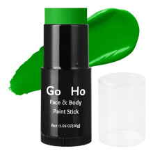 Go Ho Cream-Blendable Green Face Paint Stick (1.06 Oz),Green Full Body Paint Makeup Stick for Halloween Cosplay Costume SFX Makeup,Waterproof St