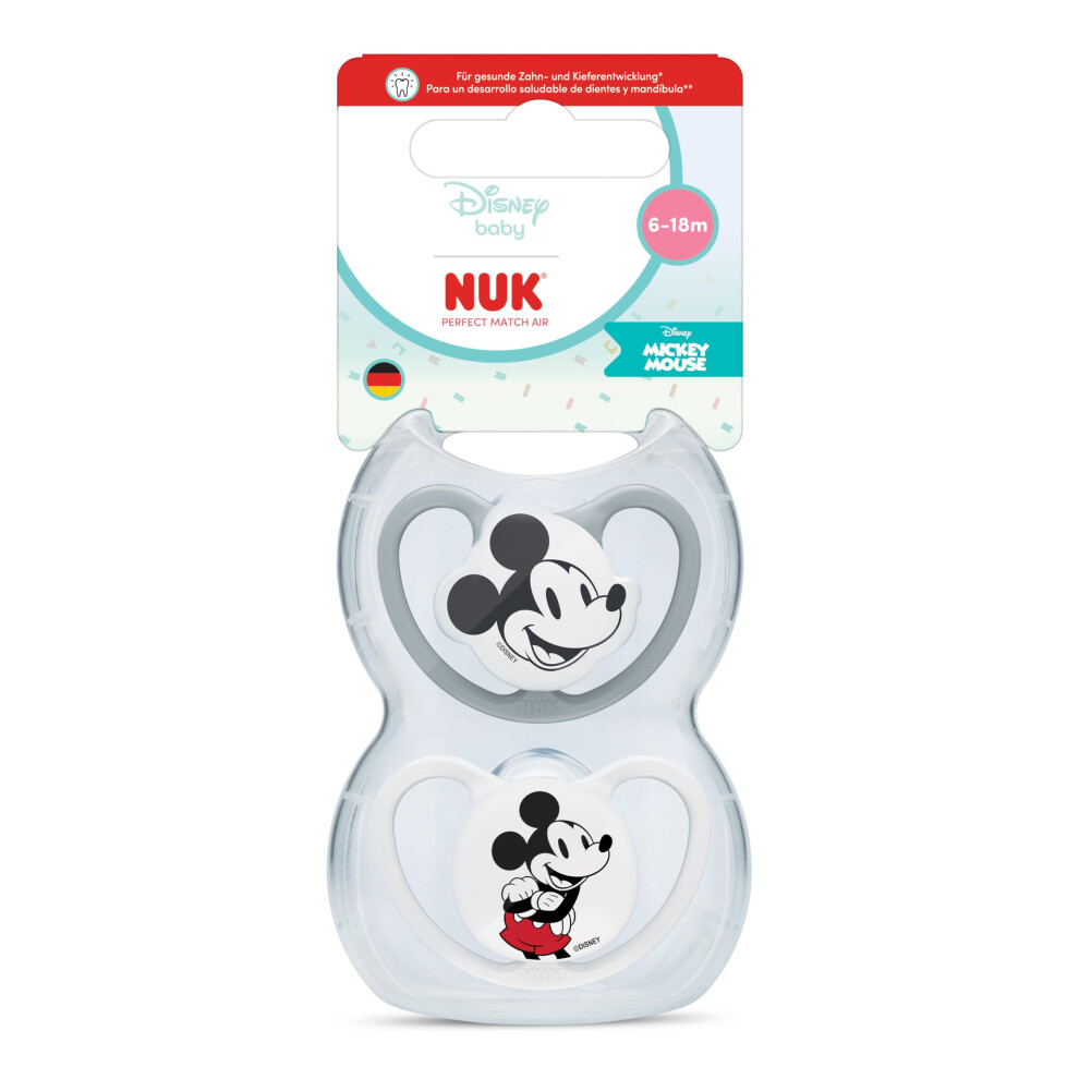 Perfect Match Air Baby Dummies | 6-18 Months | Orthodontic Soothers That Promote Air Flow & Prevent Drool Rash | 95% Baby Acceptance** Nuk