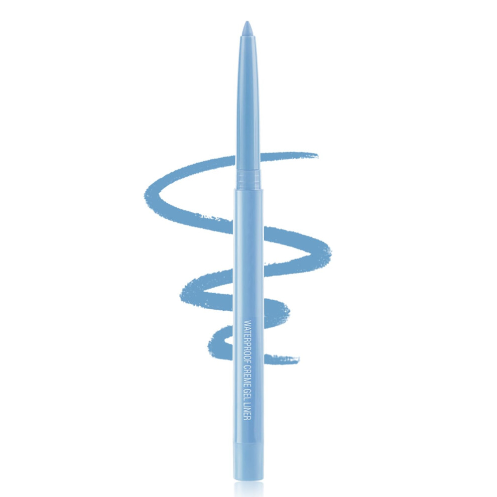 Renhuangfuxi Blue Coloured Eyeliner Eyeliner Pencils, Long-Lasting Eye Liners Waterproof Eyel Liner Pencils For Makeup Tool, Eyeliners (Light )