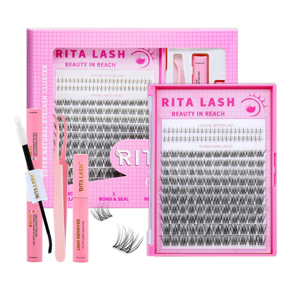 Ritalash Venus Lash Clusters Kit+Bottom Lashes Clusters Kit D Curl Eyelash Clusters Kit Cluster Eyelash Extensions Pestaã±As Postizas Naturales With Lash