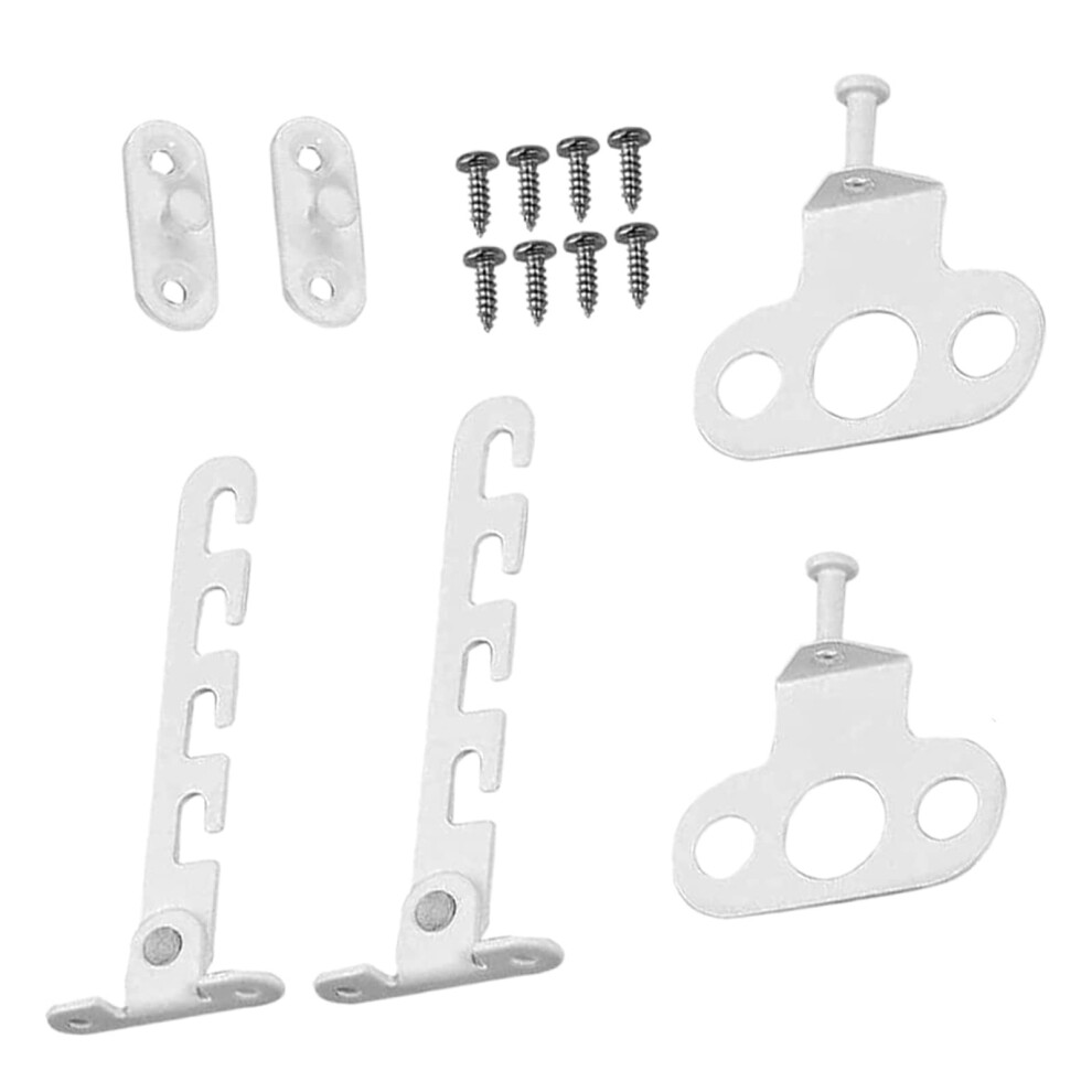 2 Sets Window Restrictor Locks For Upvc Adjustable Window Safety Locks With 8 Screws Window Restrictor Hooks For Casement Window Angle Adjustment Lapangzi