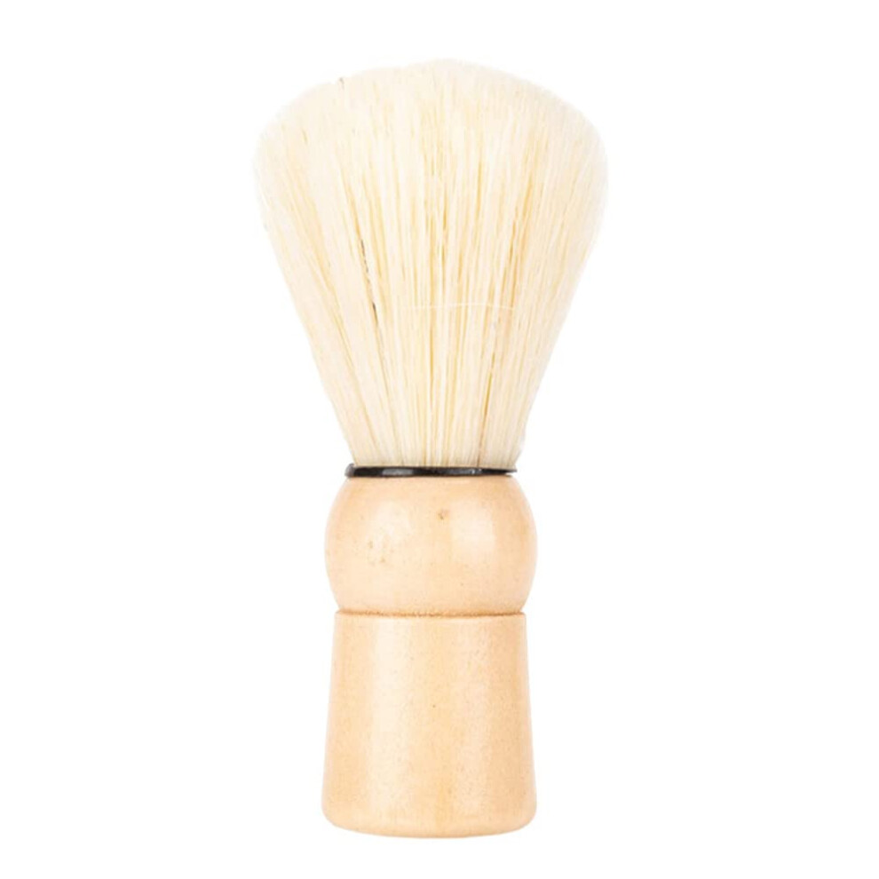Kindoyo Neck Duster Brush - Professional Barber Hairdressers Brush Soft Hair Sweep Cleaning Brush With Wooden Handle For Barber Shop Household