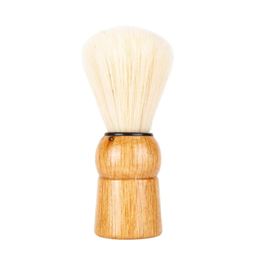 Kindoyo Neck Duster Brush - Professional Barber Hairdressers Brush Soft Hair Sweep Cleaning Brush With Wooden Handle For Barber Shop Household