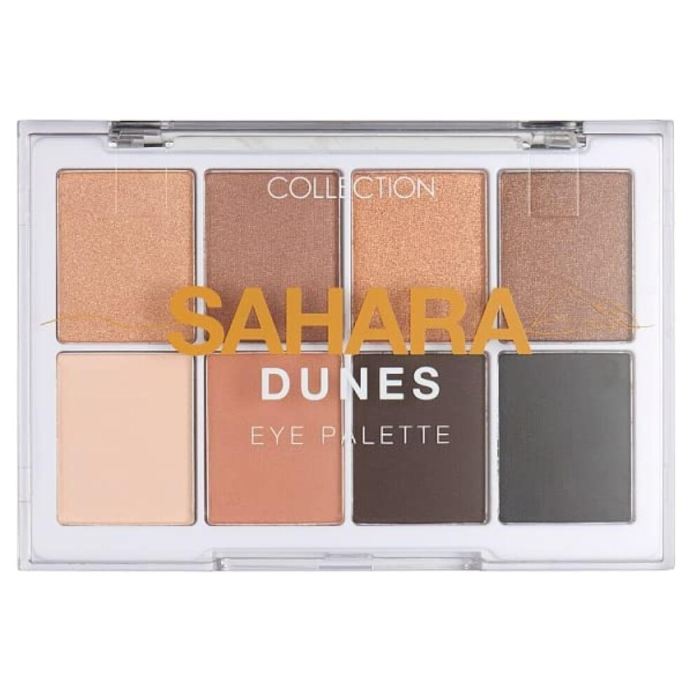 Collection Cosmetics Intensely Pigmented Colour Eye Shadow Palette With 8 Stunning Shades, Matte And Metallic, 8.8G, Sahara Dunes