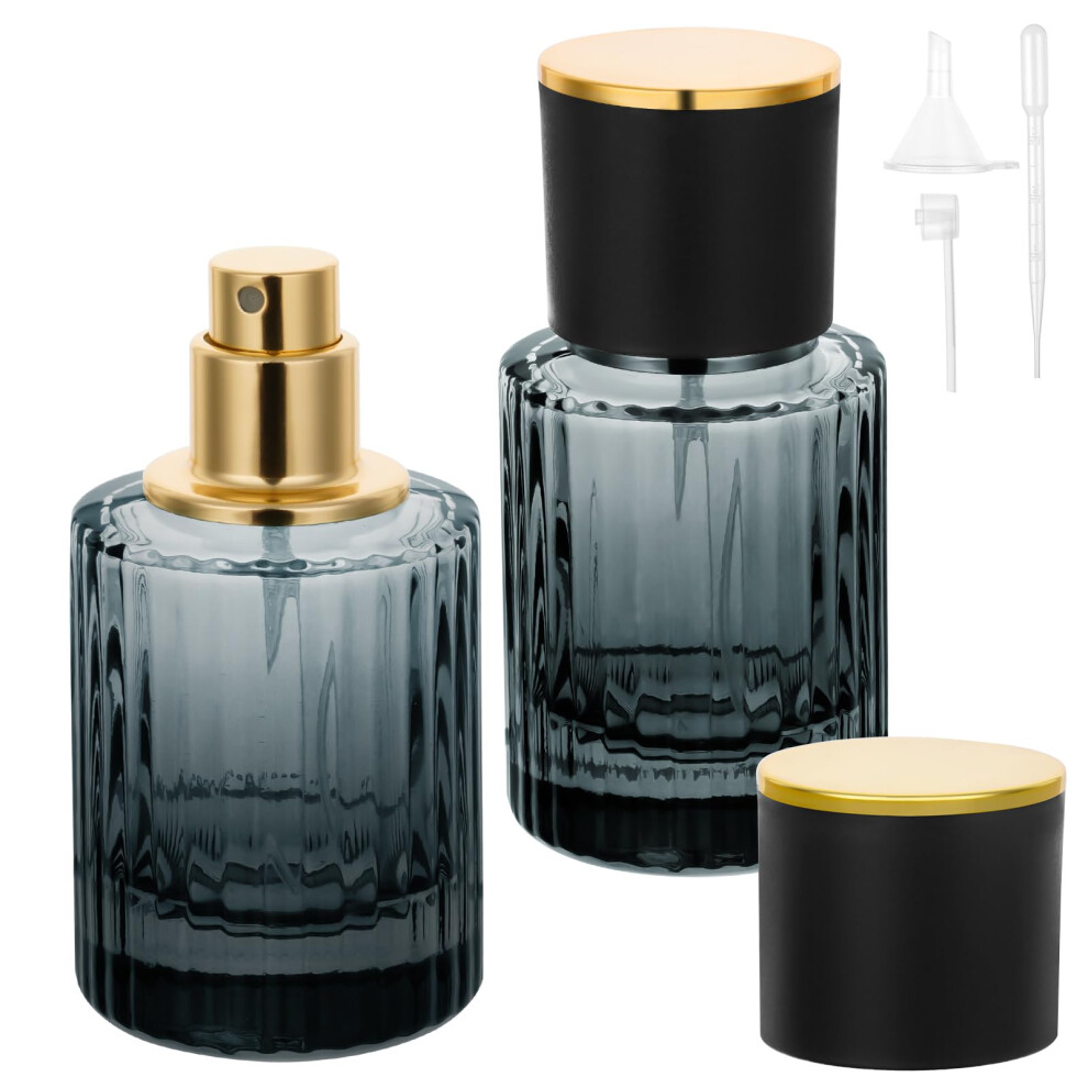 Lophe 30Ml Perfume Atomiser, Refillable Glass Spray Bottles, Frosted Travel Perfume Bottle With Funnel & Tools