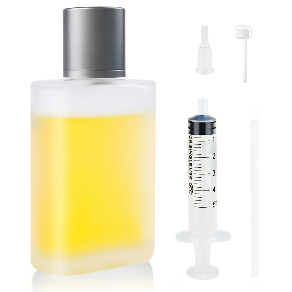 Bohoray 100Ml Empty Glass Perfume Atomiser, Clear Glass Atomiser Spray Bottles, Refillable Spray Perfume Bottles Fine Mist Cosmetic Container For