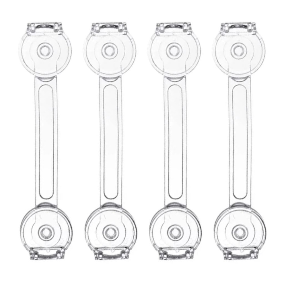 Baby Safety Cupboard Locks, 4 Packs Child Cabinets Safety Lock Baby Proofing For Toilet, Draw，Refrigerator, Ovens Transparent Round Vobulafy