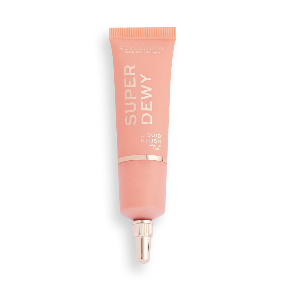 Revolution Beauty London Makeup Revolution Superdewy Liquid Blush, Highly Pigmented, Buildable Formula, Fake The Flush, 15 Ml