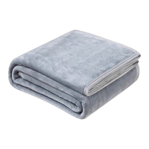 Plaid en flanelle grise 28 x 40 pouces 1