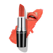 Anglicolor Metallic Glitter Coral Orange Lipstick,High Impact Shimmer Lipcolor,Long-Lasting Moisturising,Lightweight Creamy Formula Smooth and