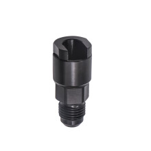 (AN6-3/8) Black Fuel Adapter Fitting 6AN to 3/8" 5/16"GM Quick Connect w/Thread EFI Female