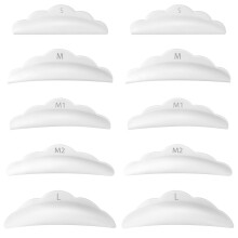 50pcs Lash Lift Shields, Silicone Eyelash Curl Pads for Perm Curls, Reusable Lash Lift Rods