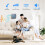 SURFOU Wireless Doorbell, Plug-in Door Chime Kit, 1 Transmitter 2 Receivers 2