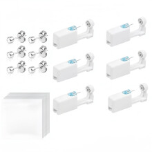 Aucuu 6 Pack Ear Piercing Gun, Painless Self Ear Piercing Kit, Safety Asepsis Earring Ear Stud Gun Kit Tool with 6 Ear Studs for Girls Women Men