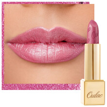 OULAC Metallic Shine Glitter Lipstick, Pink High Impact Lipcolor, Lightweight Soft and Ultra Hydrating, Long Lasting, Vegan & Cruelty-Free