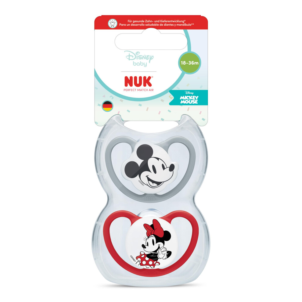 Perfect Match Air Baby Dummies | 18-36 Months | Orthodontic Soothers That Promote Air Flow & Prevent Drool Rash | 95% Baby Acceptance** Nuk