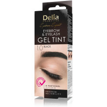 Delia Cosmetics - BLACK Eyebrow & Eyelashes Tint, Innovative Formula, Easy 15 Applications, Full Treatment Kit