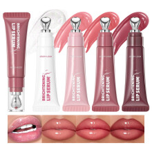 4Pcs Tinted Lip Gloss Set, Hydrating Lip Plumper High Shine Glass Finish Lip Jam, Long-Lasting Liquid Lipstick, Moisturizing Jelly Lipstick