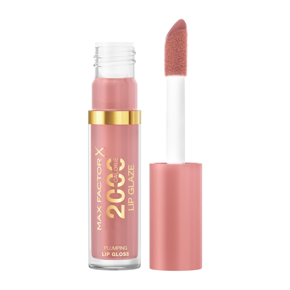 Max Factor Cream 2000 Calorie Lip Glaze Floral Full Shine Lip Gloss, Nourishing With Hyaluronic Acid & Squalane, Instant Plump, Non-Sticky