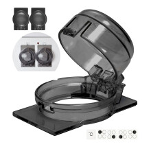 Cooker knob Child Safety Lock, 3 Pack, Installation Without knob Removal, for max. Ø 4.9 cm and 4 cm high Cooker knobs Protection with min. 6.1 cm