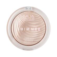 MUA Makeup Academy Shimmer Highlighter Powder, Oyster Silk - Highly Pigmented Glow Finish, 8 g