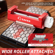 Saker Honing Guide with Whetstone Red OffCenter Upgraded Honing Tool