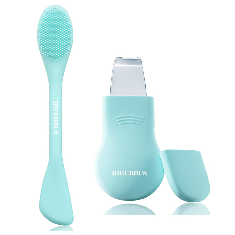 Hieerbus Blackhead Remover Tool, Silicone Facial Scrubber, 2 In 1 Nose Scraper For Deep Cleansing, Skin Scrubber, Face Spatula, Nose Blackhead Remover