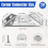 20 Pcs Stainless Steel Corner Connector,Corner Brackets for Wood,Triangle Angle Brackets 2