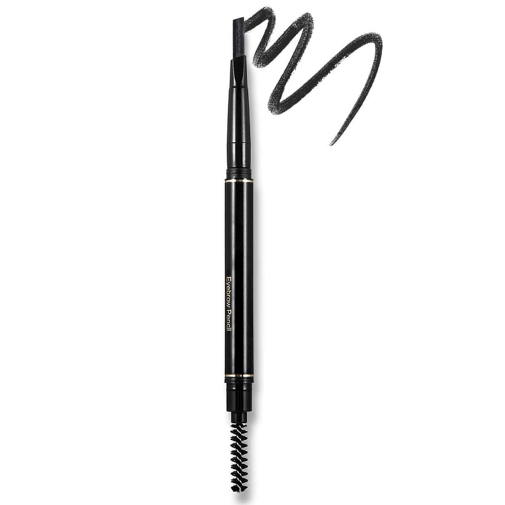 Renhuangfuxi Eyebrow Pencils With Brow-Brush, Long-Lasting Eye Brow Pen Eye Makeup, Easy To Use, Natural Looking Black Eyebrow Pencils (Black)