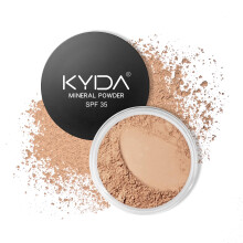 KYDA Mineral Powder Foundation, SPF 35, Lightweight Loose Powder, Skin-improving Mineral Foundation, Buildable Coverage, Natural Glow Base Makeup