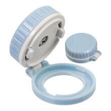 Button Cover Child Safety Lock, 2 Pieces, for Ø 25 x 5 mm Buttons, in Blue and White, for Gluing, for Cooker Buttons, Start-Stop Button Dishwasher