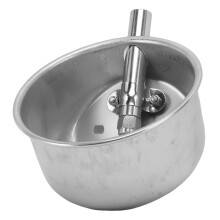 Automatischer Schweine-Wasser-Spender, runde Edelstahl-Schale