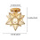 Messing Moravian Star loftlampe med indbygningsplade1 3