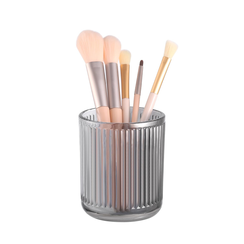 Dasiton Makeup Brush Holder Organiser, Crystal Glass Makeup Brushes Storage Holder, Vintage Make Up Brush Cup For Vanity, Pen Pencil Holder For Desk