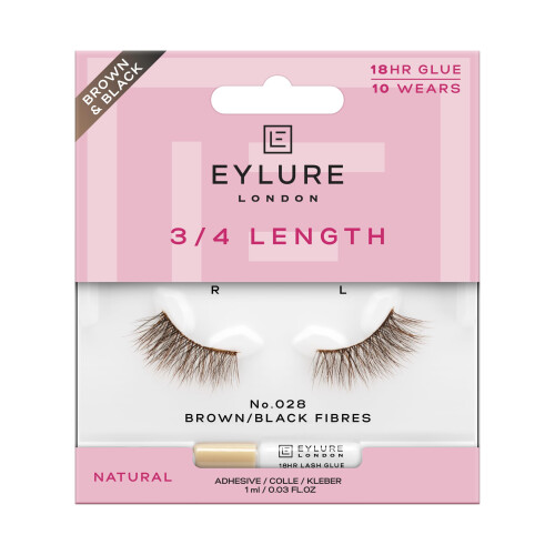 Eylure Eylure 3/4 Length No. 028 False Lashes (Brown/Black)