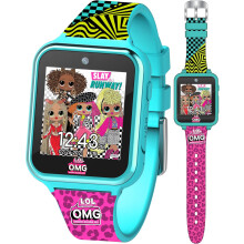 L.O.L. Surprise OMG Kids Smart Watch with Touchscreen Selfie Camera Voice Recorder Calculator and Step Counter, Fits Wrist Sizes 5.5" to 8"