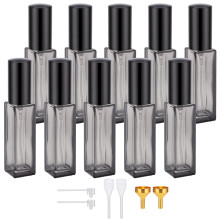 Segus Perfume Atomiser 10ml, 10 Pcs Glass Refillable Perfume Bottle, Aftershave Spray Bottle, Empty Fragrance Atomiser