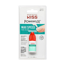 KISS Powerflex Max Speed Fake Nail Glue, Flex Formula for Ultra Hold of False Nails, Instantly Repairs Breaks and Tears, Packaging may vary
