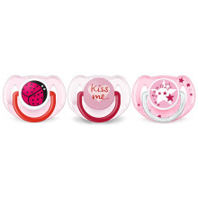 Philips Avent SCF134/30 3 Piece Classic Value Pack, Pink, 6-18 Months