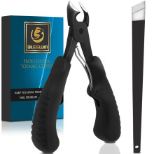 Podiatrist Toenail Clippers, Super Sharp Toe Nail Clippers for Thick & Ingrown Hard Toenails. Ergonomic Finger Nail Clippers for Adults, Seniors