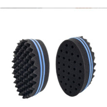 2Pcs Barber Sponge Brush Curl Twist Hair Sponge Big Holes Double-Sided Comb Twist Hair Wave Brush Afro Curling Coil Care Tool Dreads Locking Suitable