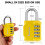 SharkByte Combination Padlock 4Dial Heavy Duty Combination Lock Weathe 3