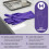 FleXcel Purple Nitrile Gloves (Box of 100) Size Medium - Multipurpose Powder Fre 2